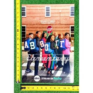 Abbott Elementary Cast 12"x18" Backpack Promo TV Poster SDCC 2025 Hulu/ABC EUC
